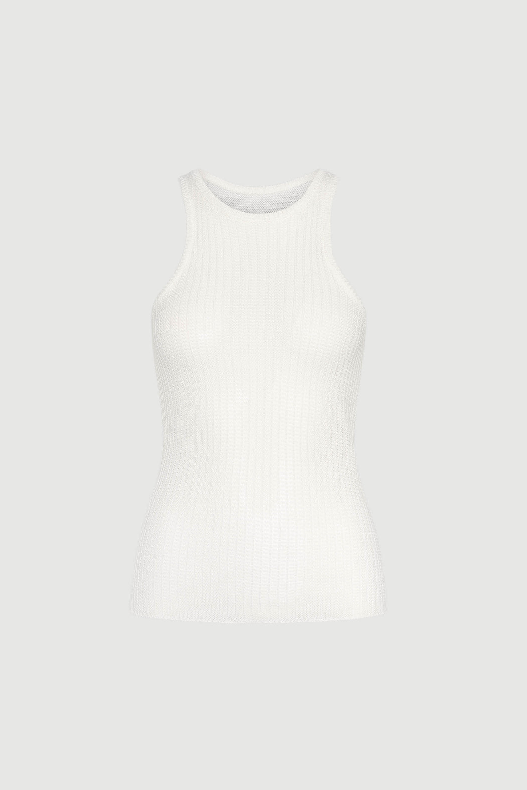 Envelope1976 Racer tank II - Lycocell, Organic cotton & Linen Top Cream