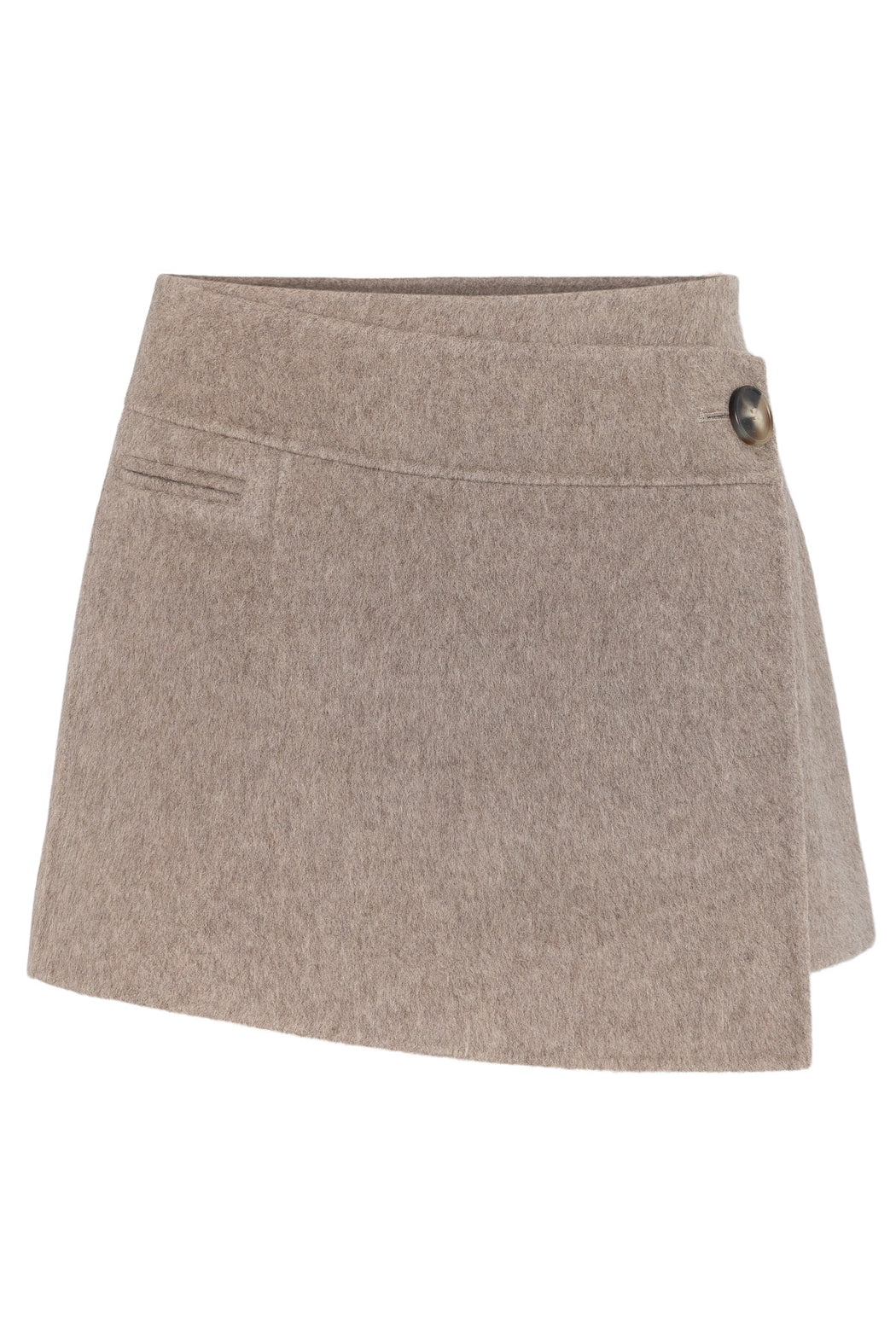 Envelope1976 Rue skirt - Wool Skirt Taupe melange