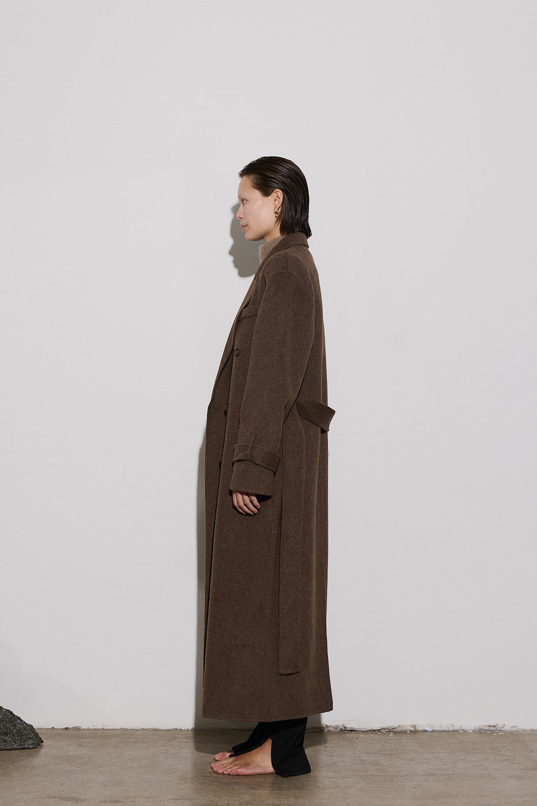 Envelope1976 Saville coat - Wool Coat Brown melange