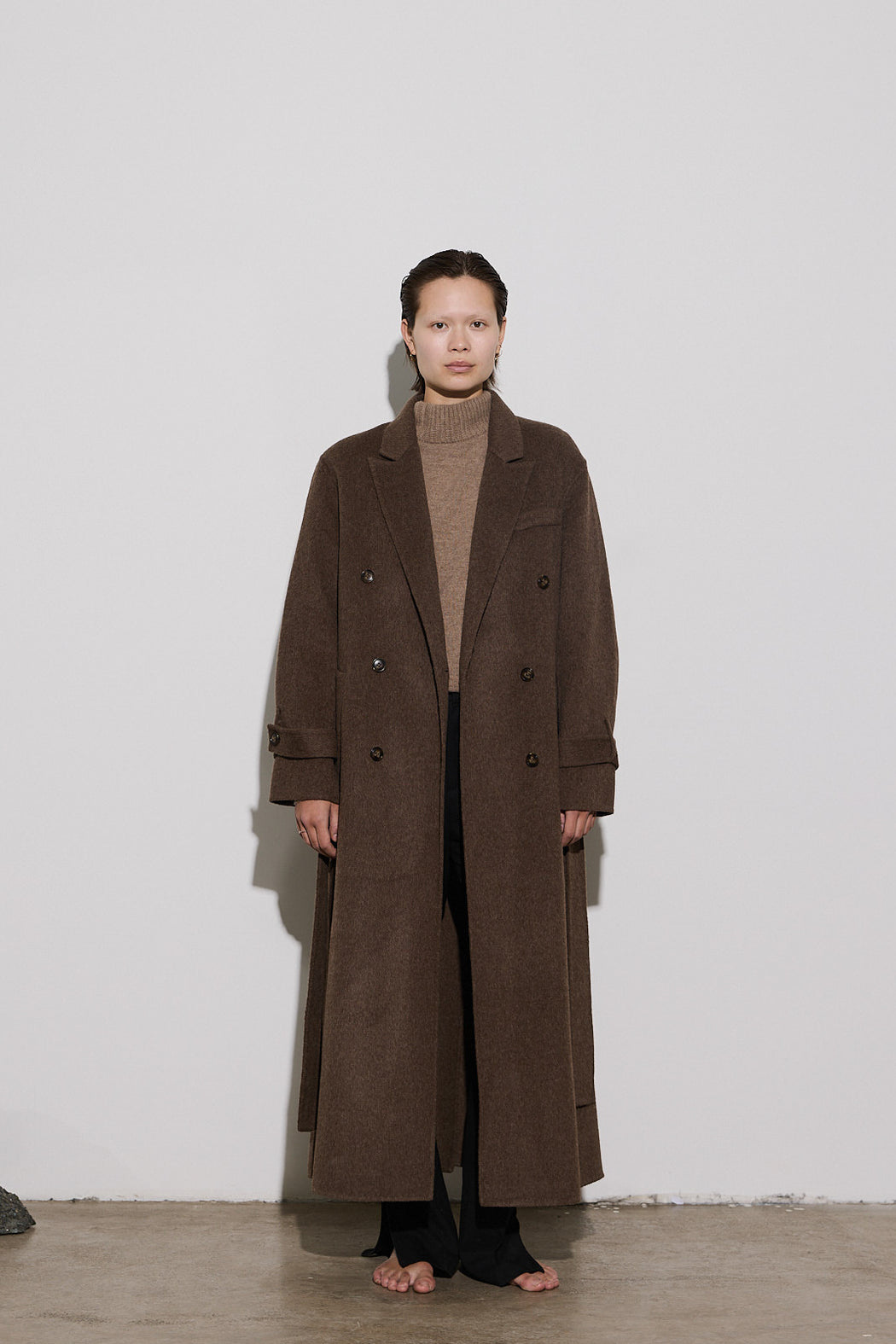 Envelope1976 Saville coat - Wool Coat Brown melange