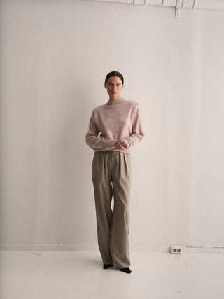 Envelope1976 Sky knit Sweater Soft pink