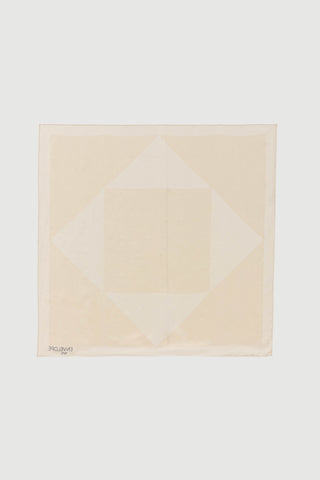 Envelope1976 Square scarf, Cream / light beige Scarf Cream / light beige