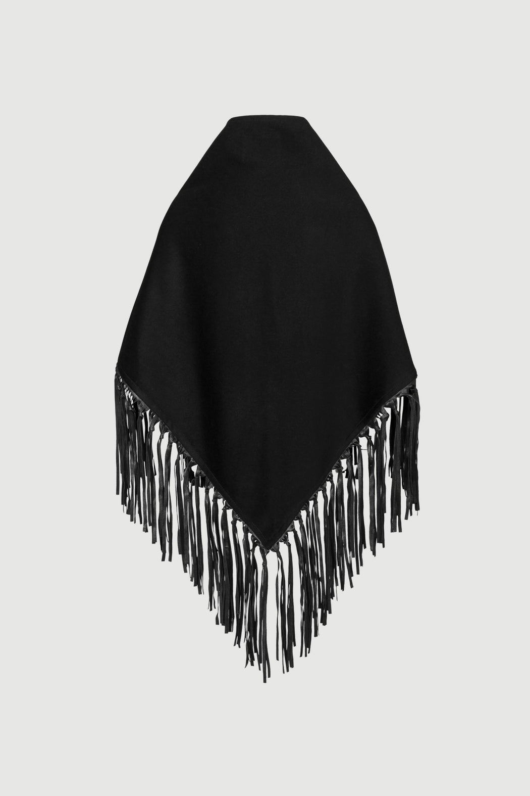 Envelope1976 Triangle cowboy scarf - Wool Scarf Black