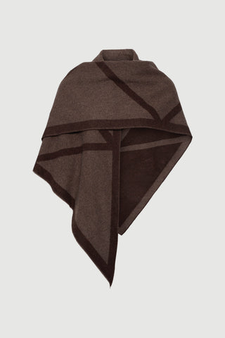Envelope1976 Triangle scarf, Cacao / Tobacco Scarf Tobacco / Cacao