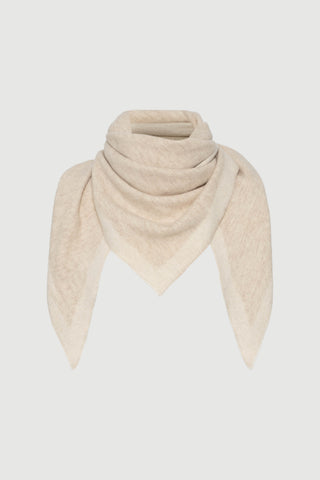 Envelope1976 Triangle scarf, Cream / Light beige Scarf Cream / light beige