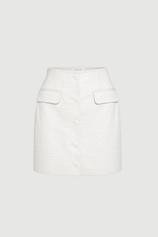 Envelope1976 Upper East skirt Skirt Cream croc