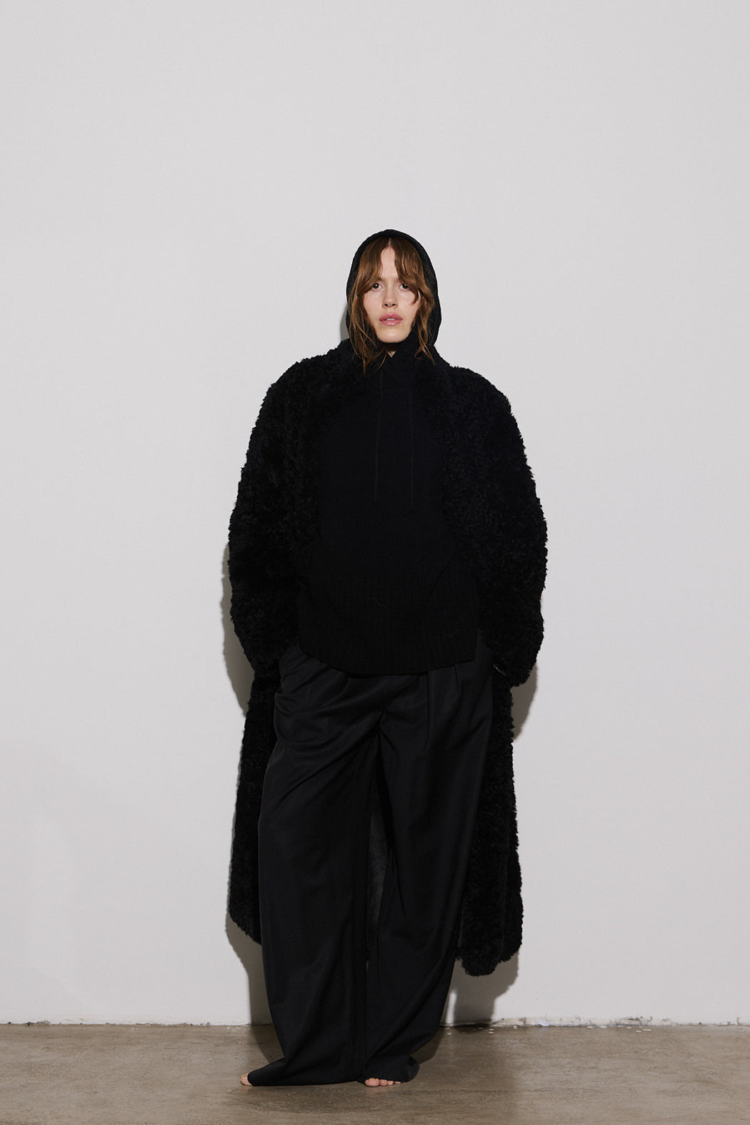 Envelope1976 Vinje coat - Shearling Coat Black