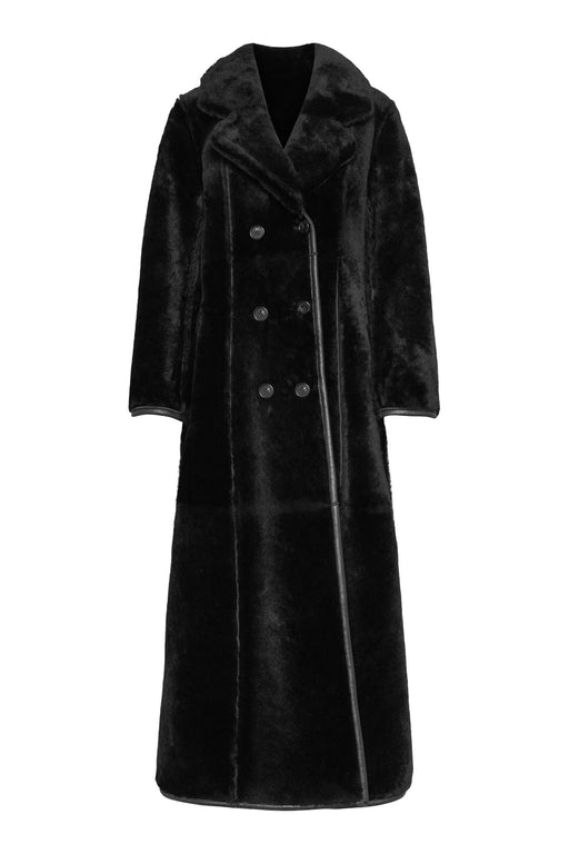 Envelope1976 Woodstock coat II - Shearling Coat Black