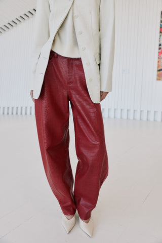 Envelope1976 Yourself pants Pants Red croc